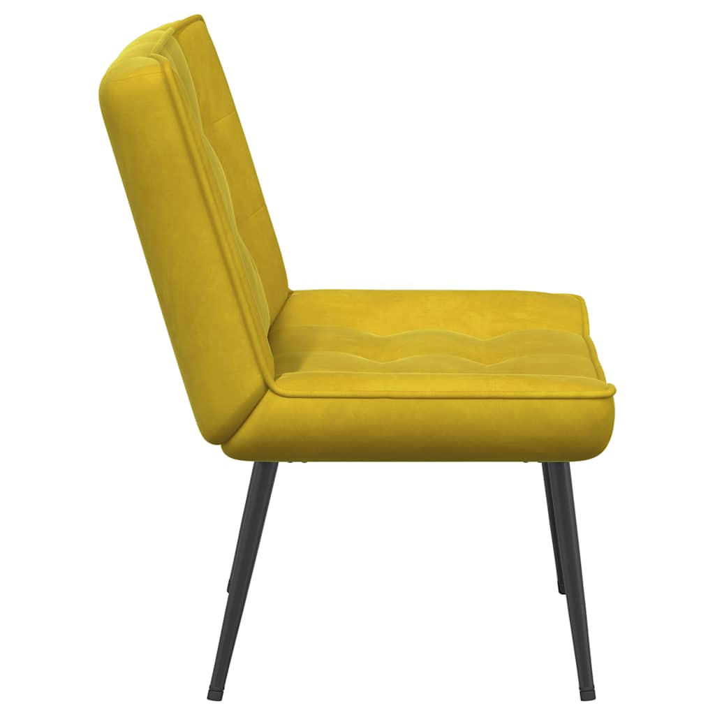 vidaXL Καρέκλα χαλάρωσης κίτρινη 64x74x84 cm Βελούδο