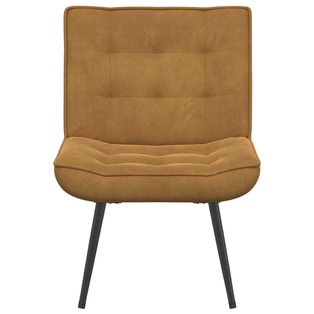 vidaXL Καρέκλα χαλάρωσης καφέ 64x74x84 cm Βελούδο