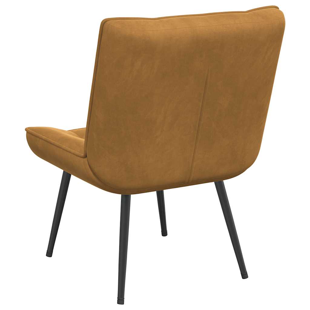 vidaXL Καρέκλα χαλάρωσης καφέ 64x74x84 cm Βελούδο