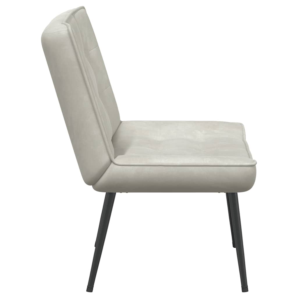 vidaXL Καρέκλα χαλάρωσης Κρέμα 64x74x84 cm Βελούδο