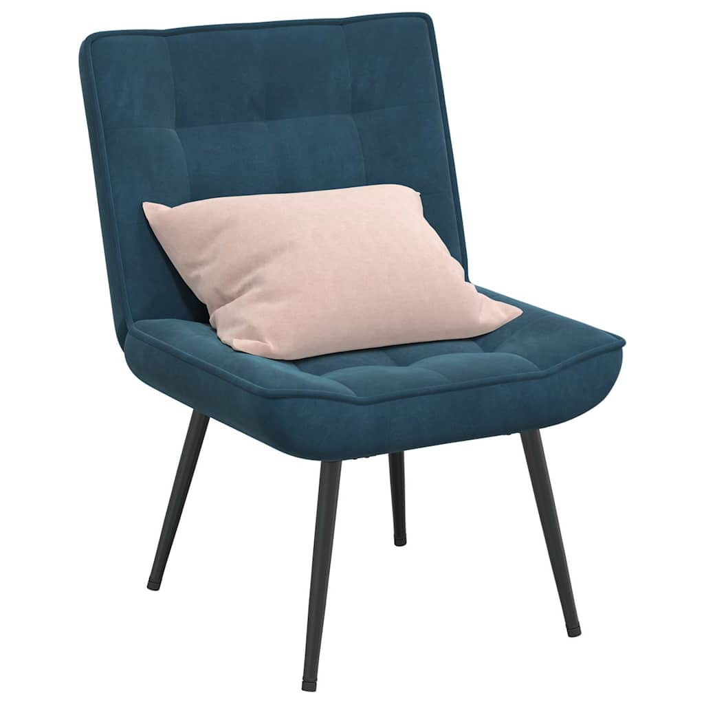 vidaXL Καρέκλα χαλάρωσης μπλε 64x74x84 cm Βελούδο
