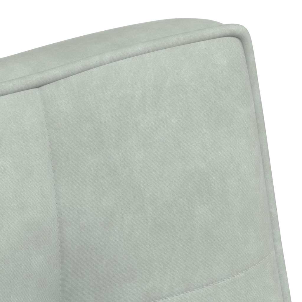vidaXL Πάγκος Ανοιχτό Γκρι 110x74x84 εκ. Βελούδινος