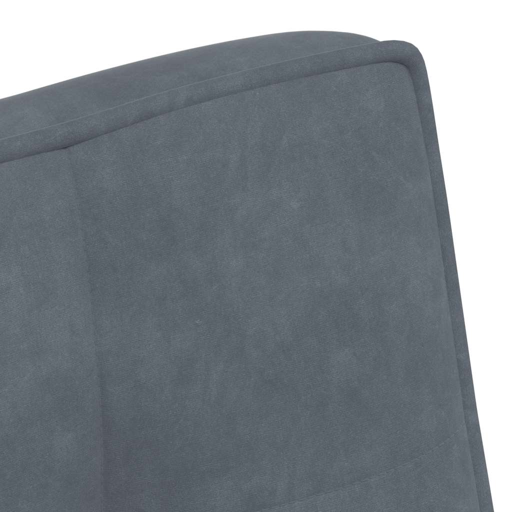 vidaXL Πάγκος Σκούρο Γκρι 110x74x84 εκ. Βελούδινος