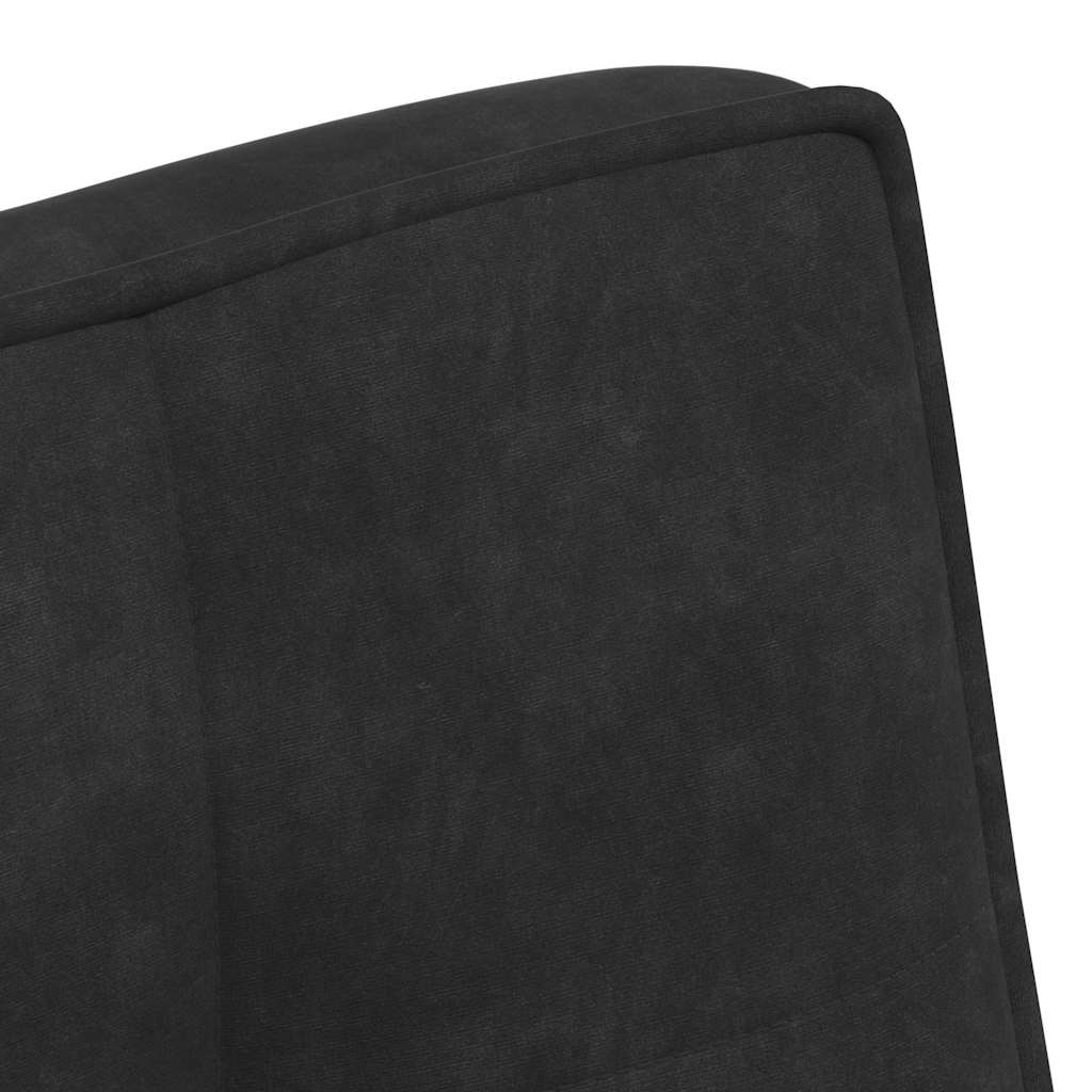 vidaXL Πάγκος Μαύρο 110x74x84 εκ. Βελούδινος