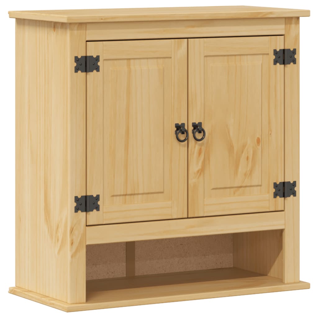 vidaXL Ντουλάπι Μπάνιου Επιτ. Corona 70x33x71,5εκ. Μασίφ Ξύλο Πεύκου