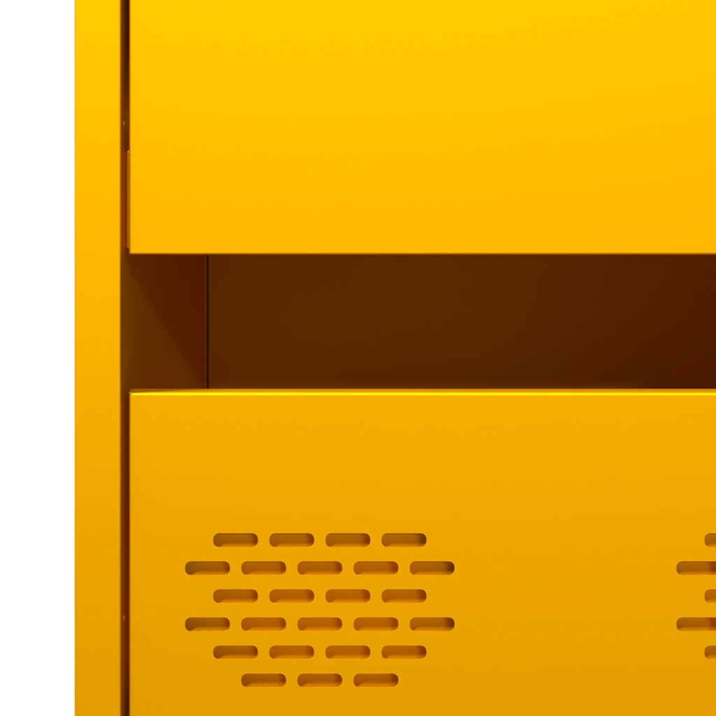 vidaXL Ντουλάπι Μουσταρδί 68x39x101,5 εκ. από Ατσάλι