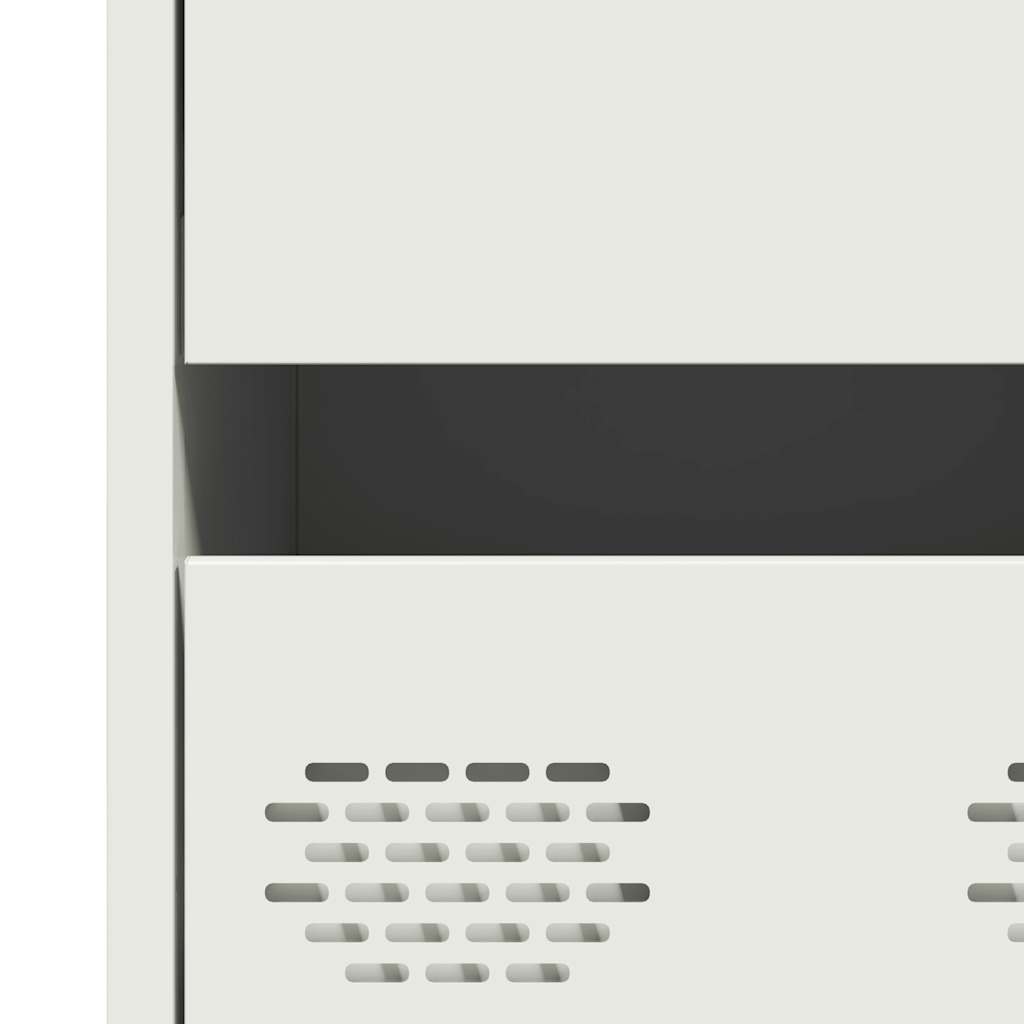 vidaXL Ντουλάπι Λευκό 68x39x101,5 εκ. από Χάλυβα