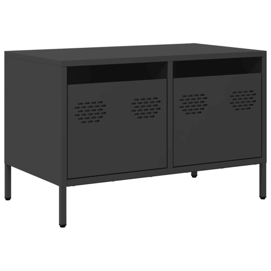 vidaXL Έπιπλο Τηλεόρασης Μαύρο 68x39x43,5 εκ. Χάλυβας Ψυχρής Έλασης