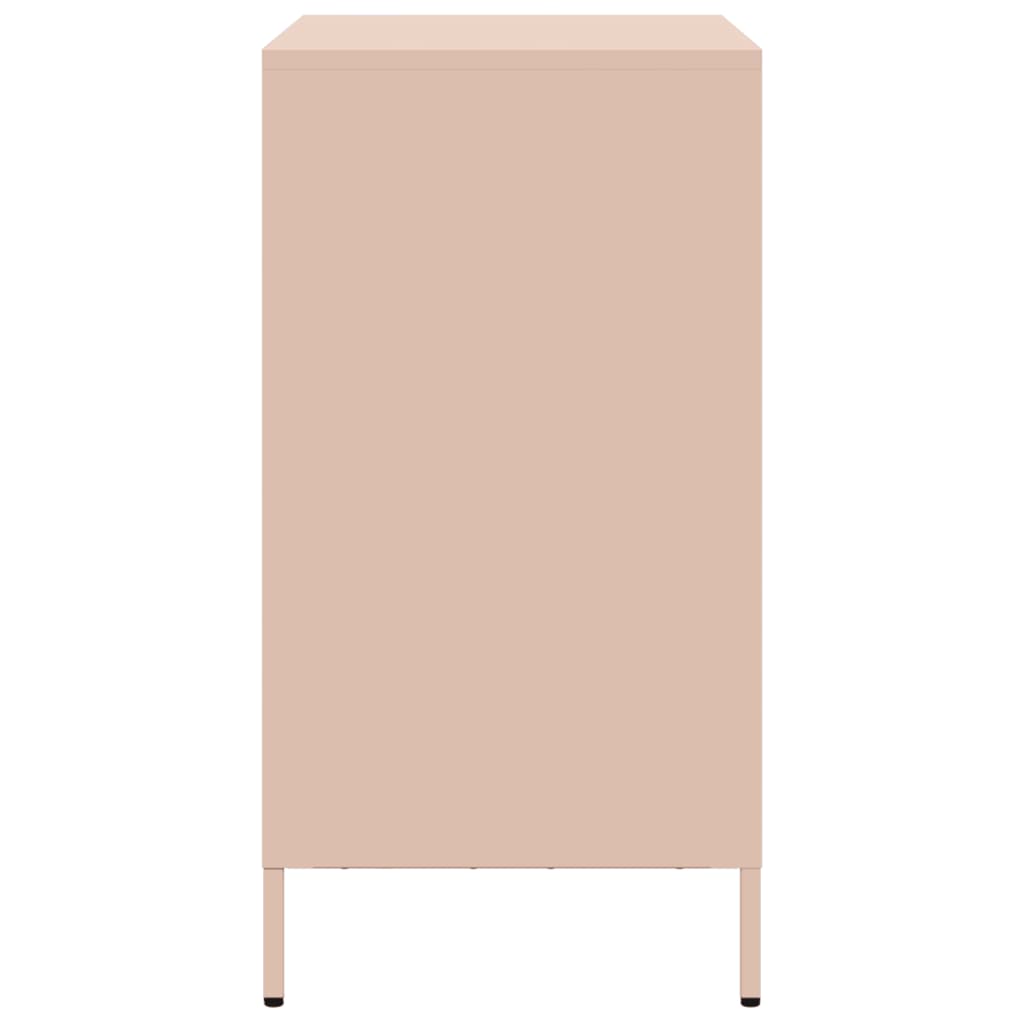 vidaXL Ντουλάπι Ροζ 68x39x73,5 εκ. από Χάλυβα Ψυχρής Έλασης