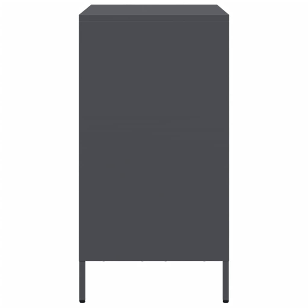 vidaXL Ντουλάπι Ανθρακί 68x39x73,5 εκ. από Χάλυβα Ψυχρής Έλασης