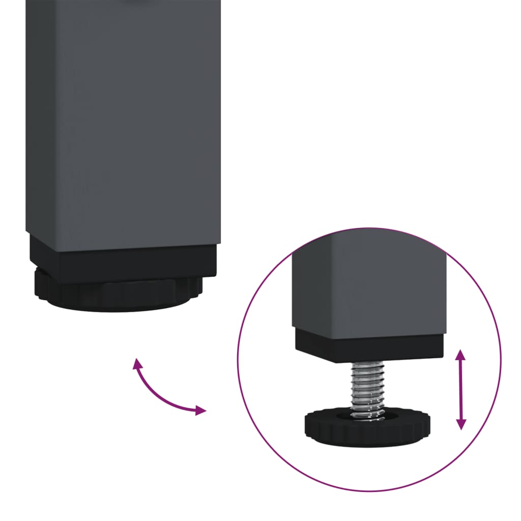 vidaXL Ντουλάπι Ανθρακί 68x39x73,5 εκ. από Χάλυβα Ψυχρής Έλασης