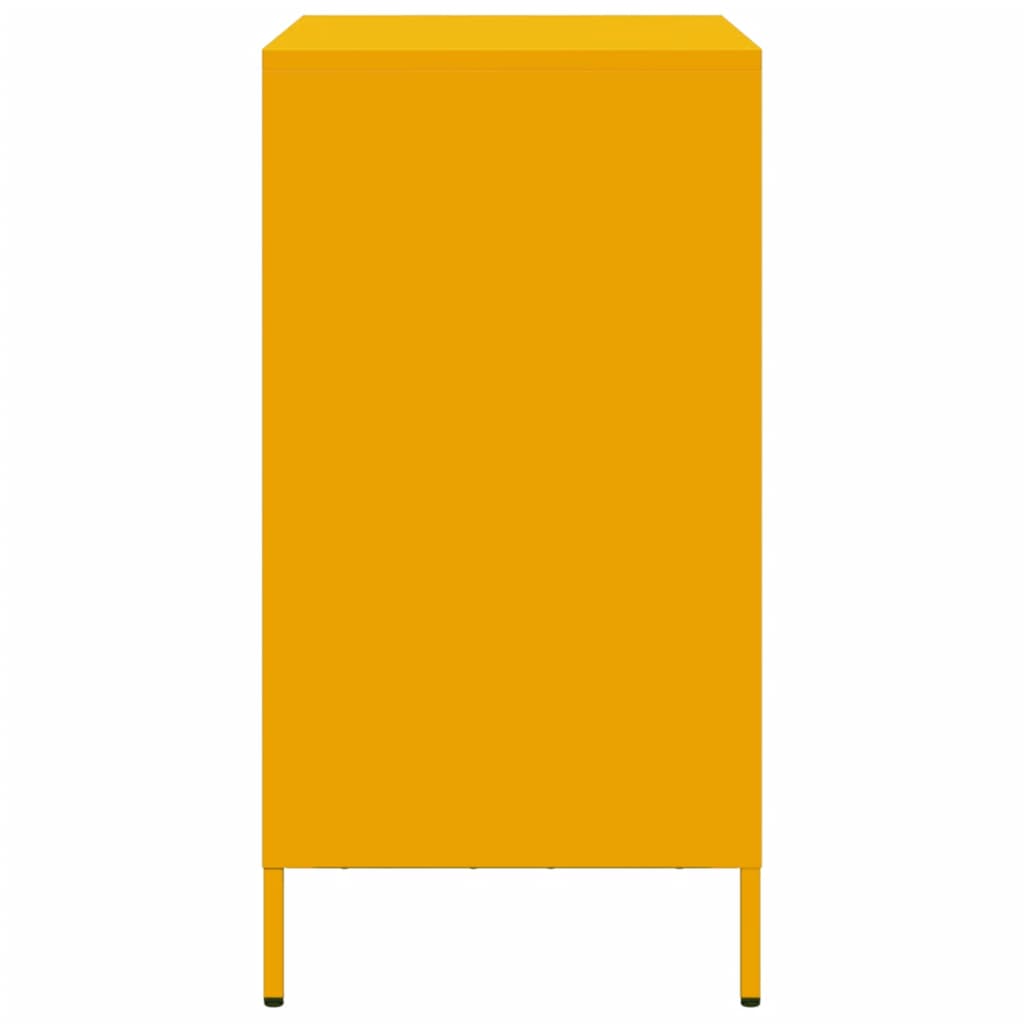 vidaXL Ντουλάπι Μουσταρδί 68x39x73,5 εκ. από Χάλυβα Ψυχρής Έλασης