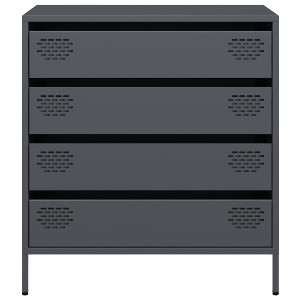 vidaXL Ντουλάπι Ανθρακί 68x39x73,5 εκ. από Χάλυβα Ψυχρής Έλασης