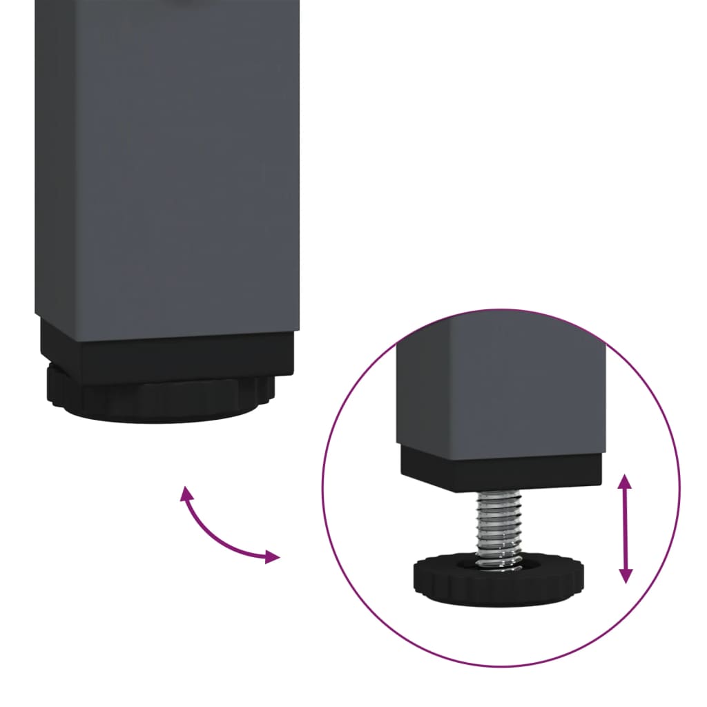 vidaXL Ντουλάπι Ανθρακί 68x39x73,5 εκ. από Χάλυβα Ψυχρής Έλασης