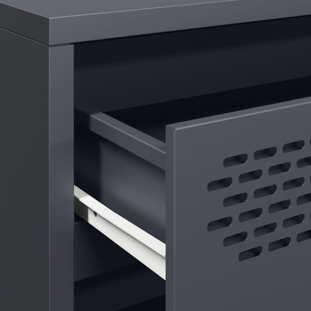 vidaXL Ντουλάπι Ανθρακί 68x39x73,5 εκ. από Χάλυβα Ψυχρής Έλασης