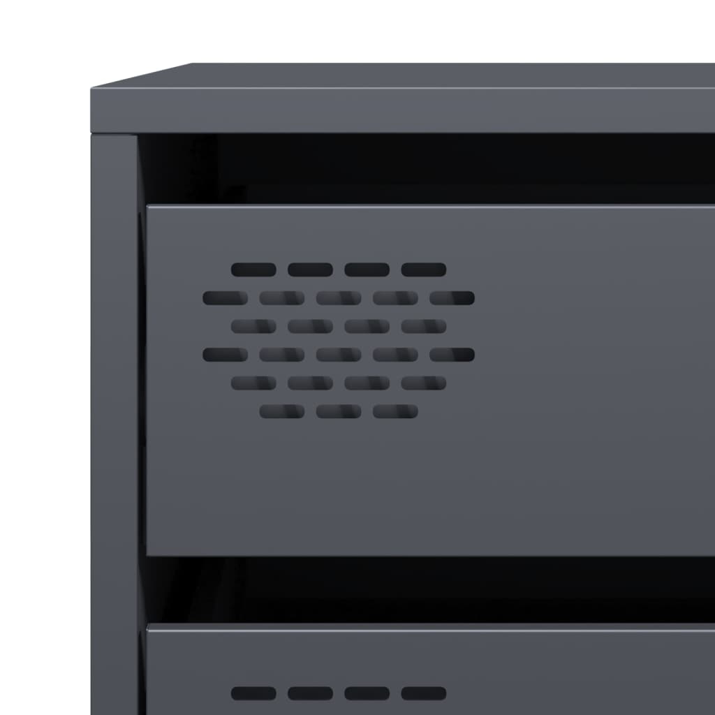 vidaXL Ντουλάπι Ανθρακί 68x39x73,5 εκ. από Χάλυβα Ψυχρής Έλασης