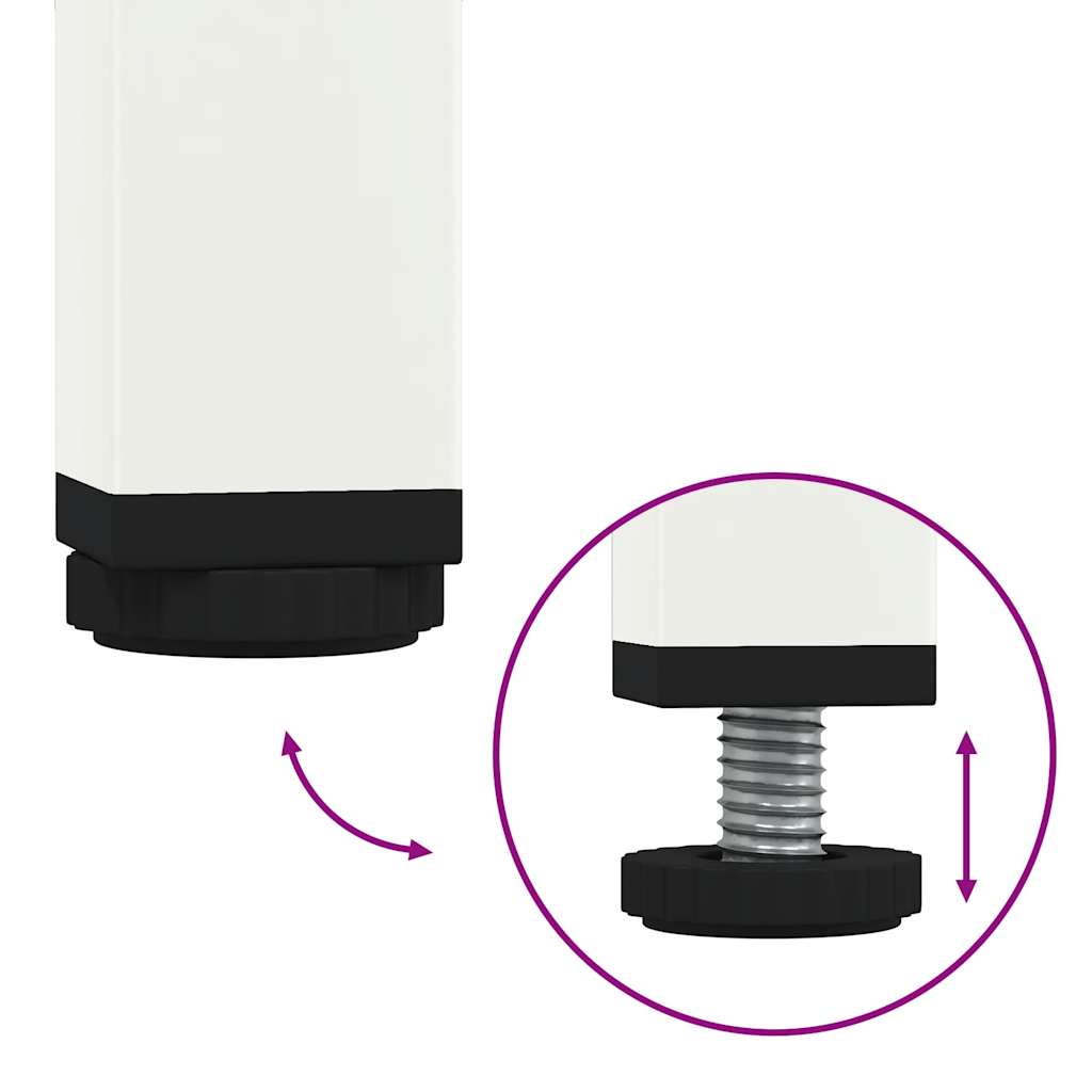 vidaXL Ντουλάπι Λευκό 68x39x58,5 εκ. από Χάλυβα Ψυχρής Έλασης