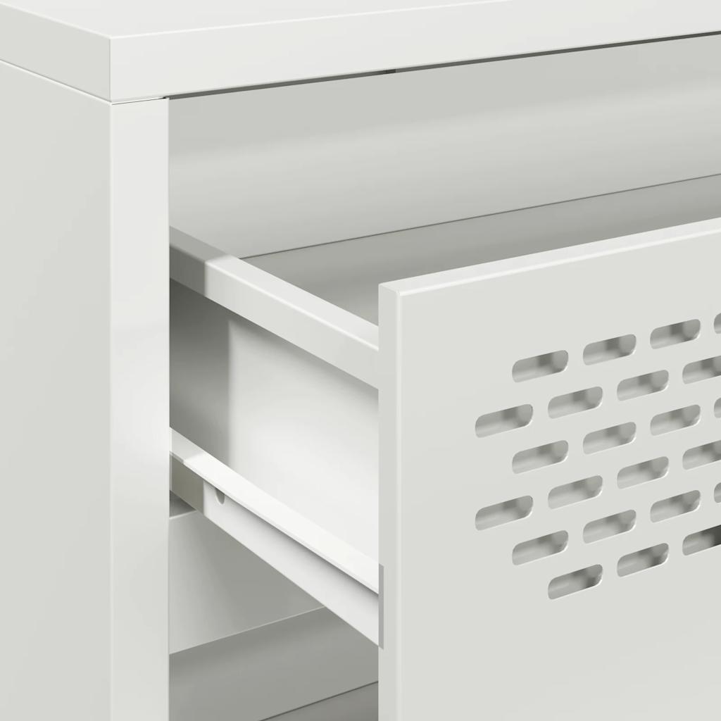 vidaXL Ντουλάπι Λευκό 68x39x58,5 εκ. από Χάλυβα Ψυχρής Έλασης