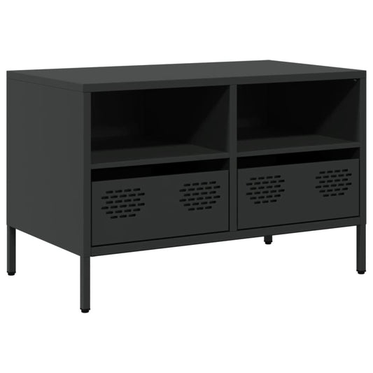 vidaXL Έπιπλο Τηλεόρασης Μαύρο 68x39x43,5 εκ. Χάλυβας Ψυχρής Έλασης
