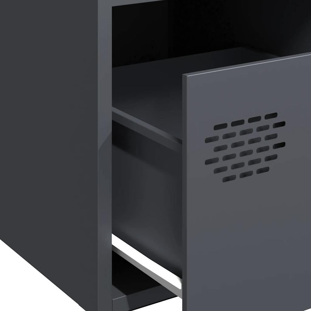 vidaXL Ντουλάπι Ανθρακί 35x39x73,5 εκ. από Χάλυβα Ψυχρής Έλασης