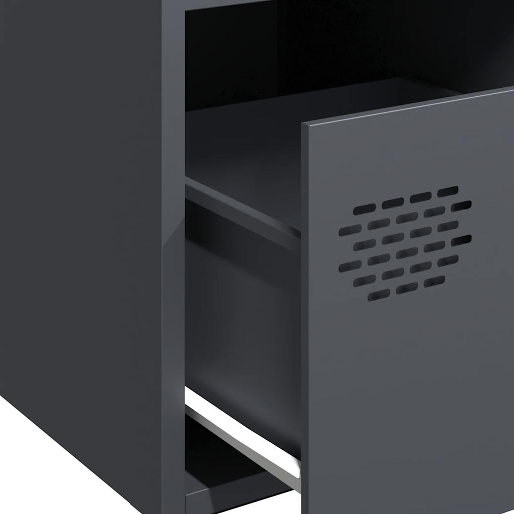 vidaXL Ντουλάπι Ανθρακί 68x39x73,5 εκ. από Χάλυβα Ψυχρής Έλασης