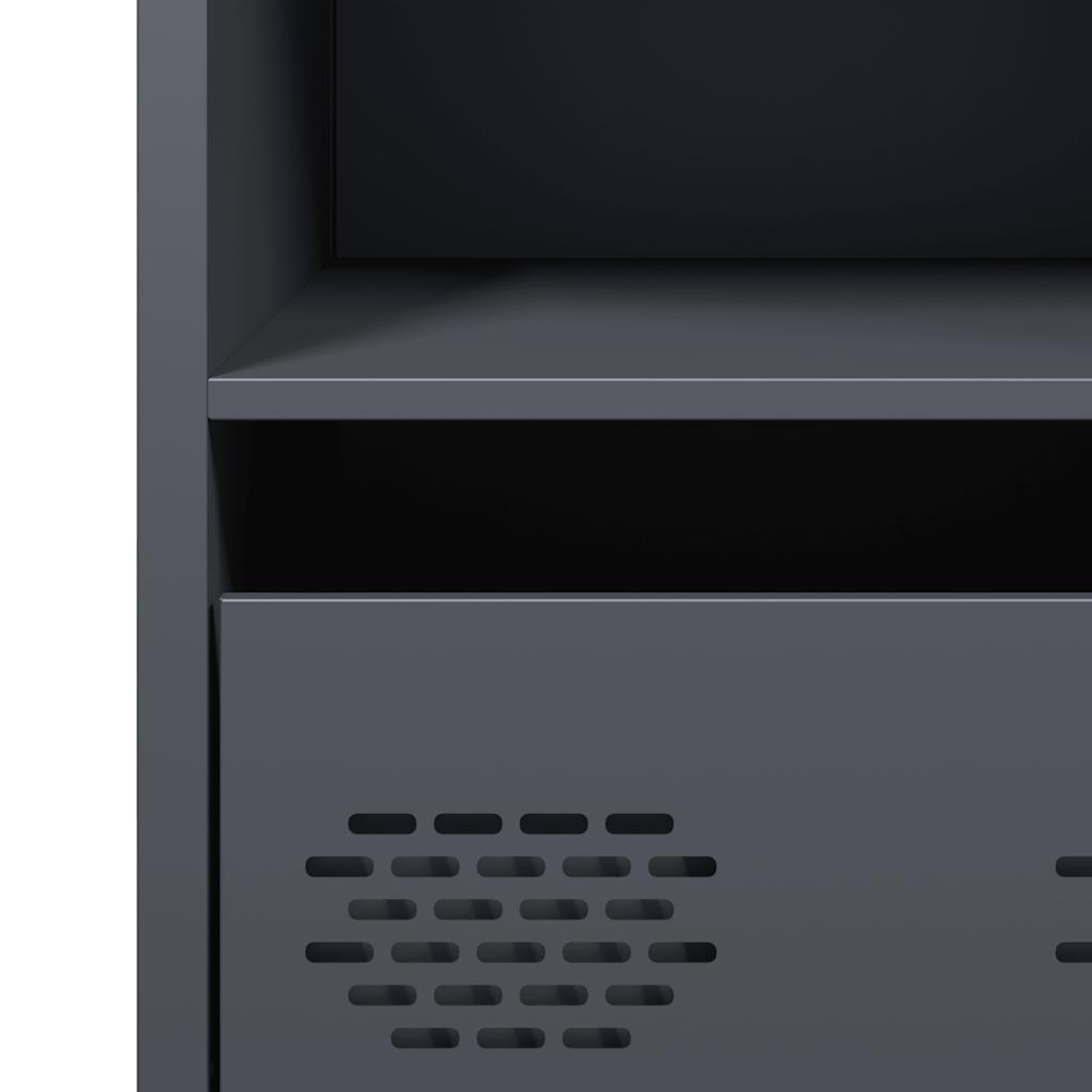 vidaXL Ντουλάπι Ανθρακί 68x39x73,5 εκ. από Χάλυβα Ψυχρής Έλασης