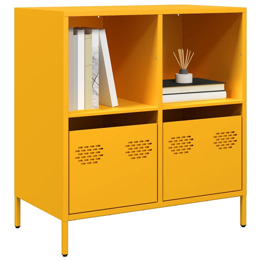 vidaXL Ντουλάπι Μουσταρδί 68x39x73,5 εκ. από Χάλυβα Ψυχρής Έλασης