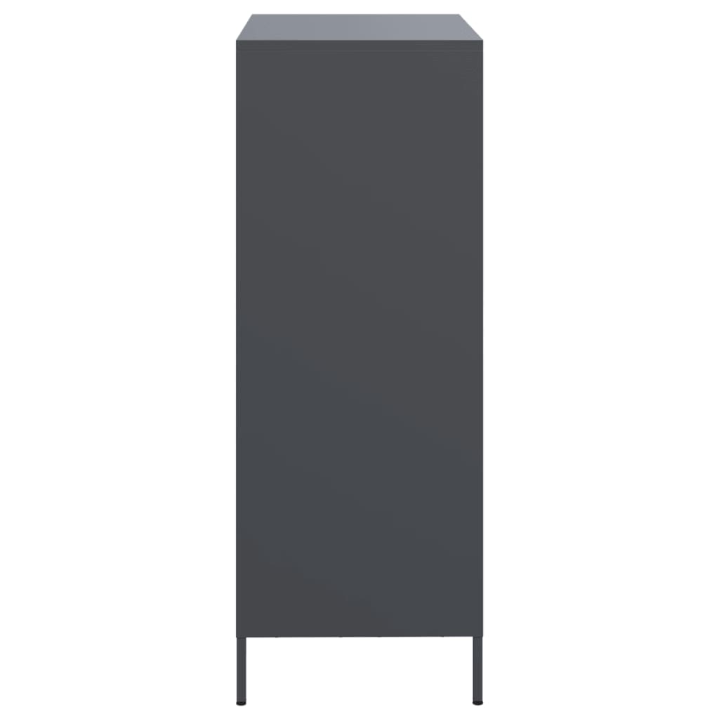 vidaXL Ντουλάπι Ανθρακί 68x39x103,5 εκ. από Χάλυβα
