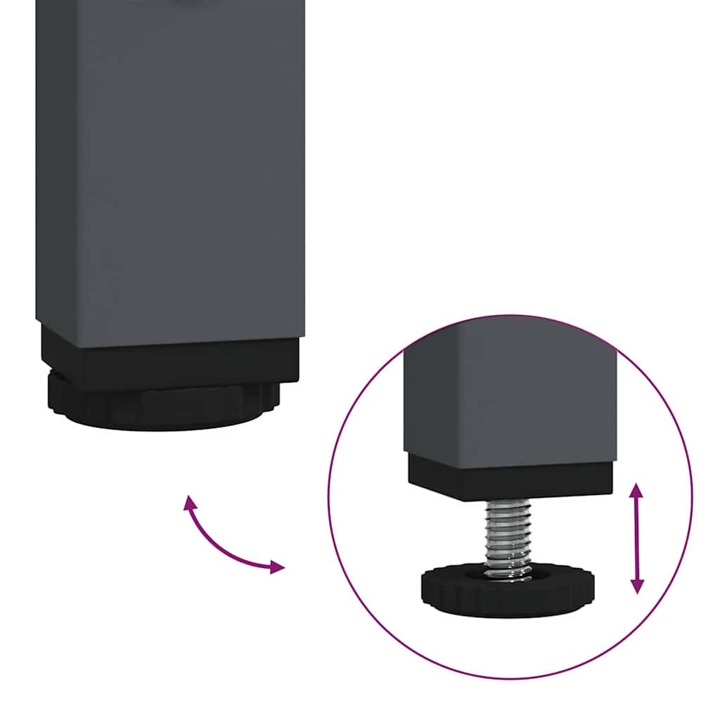 vidaXL Ντουλάπι Ανθρακί 35x39x73,5 εκ. από Χάλυβα Ψυχρής Έλασης