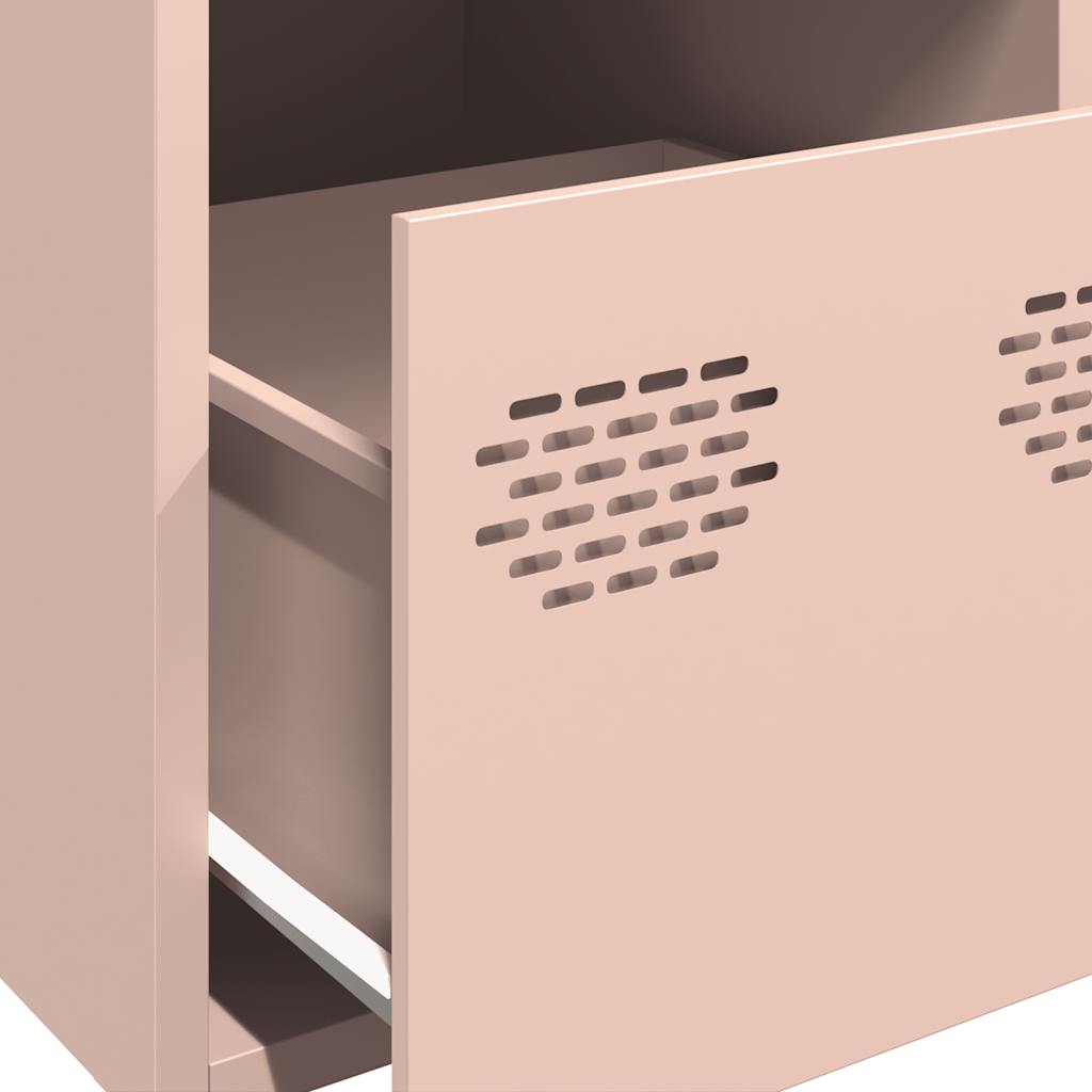 vidaXL Ντουλάπι Ροζ 39x35x103,5 εκ. από Ατσάλι