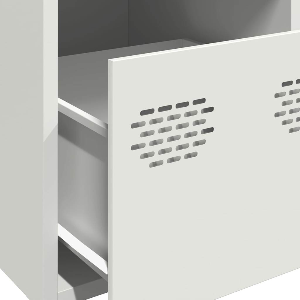 vidaXL Ντουλάπι Λευκό 39x35x103,5 εκ. από Ατσάλι