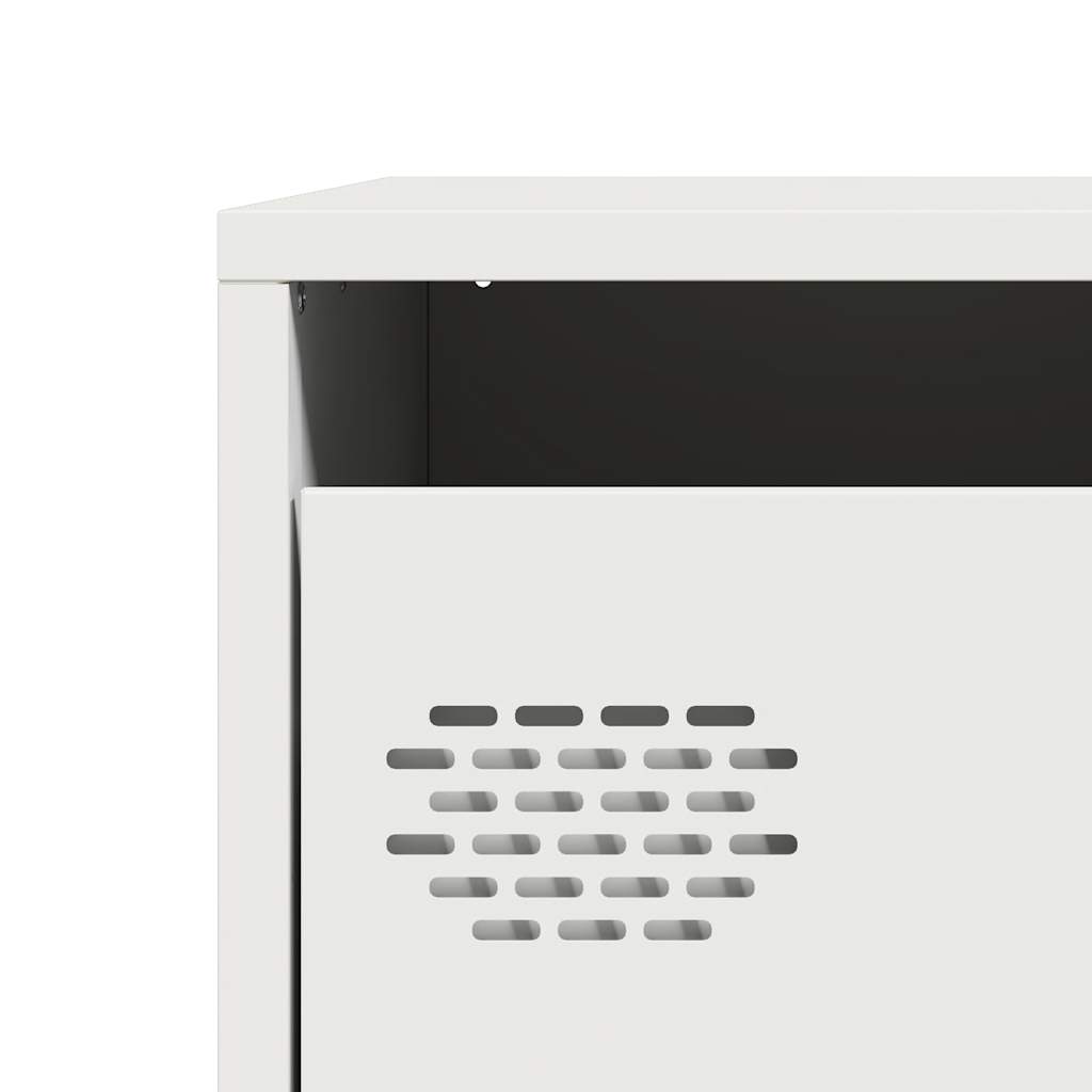 vidaXL Ντουλάπι Λευκό 39x35x103,5 εκ. από Ατσάλι