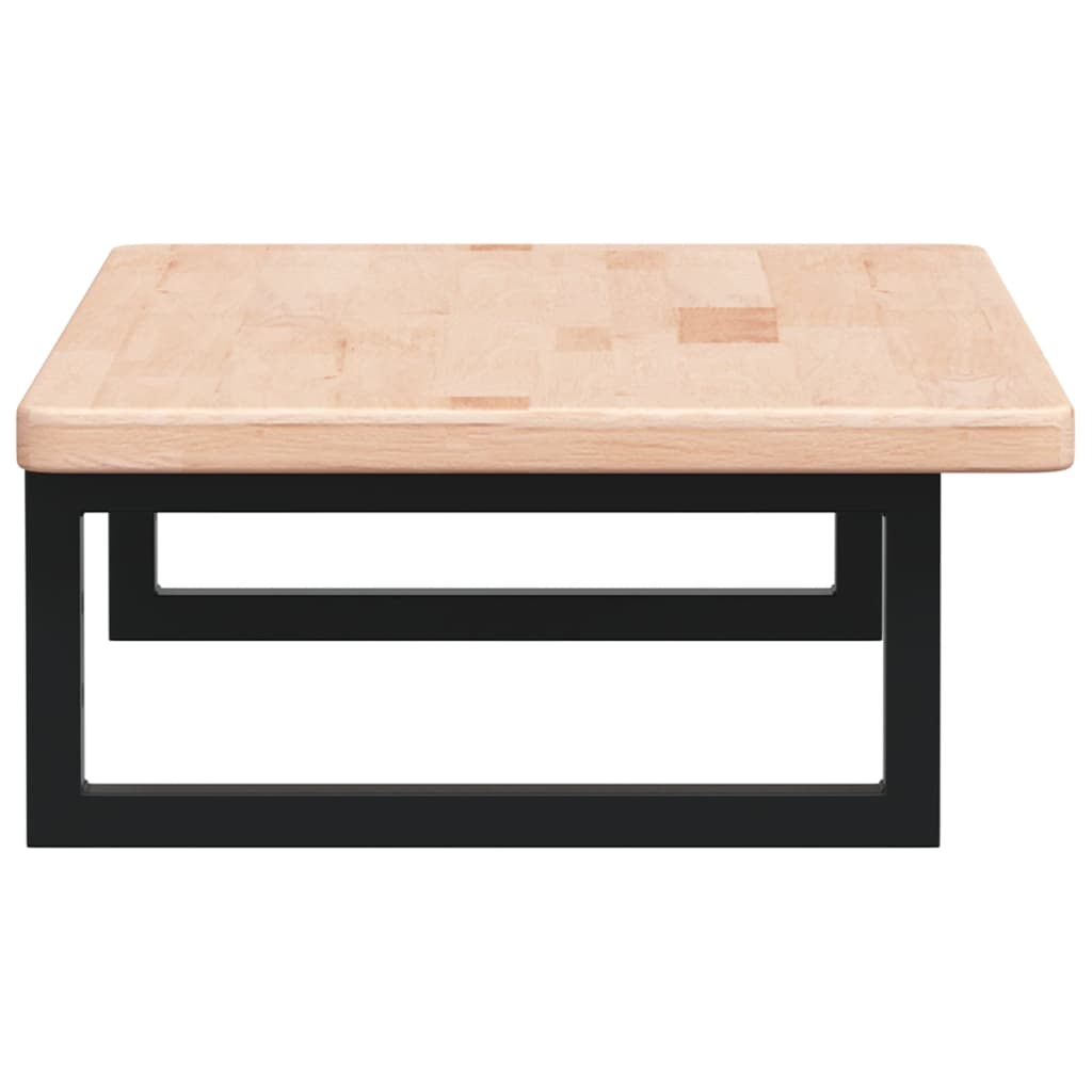 vidaXL Ράφι Νιπτήρα Τοίχου από Ατσάλι / Μασίφ Ξύλο Δρυός