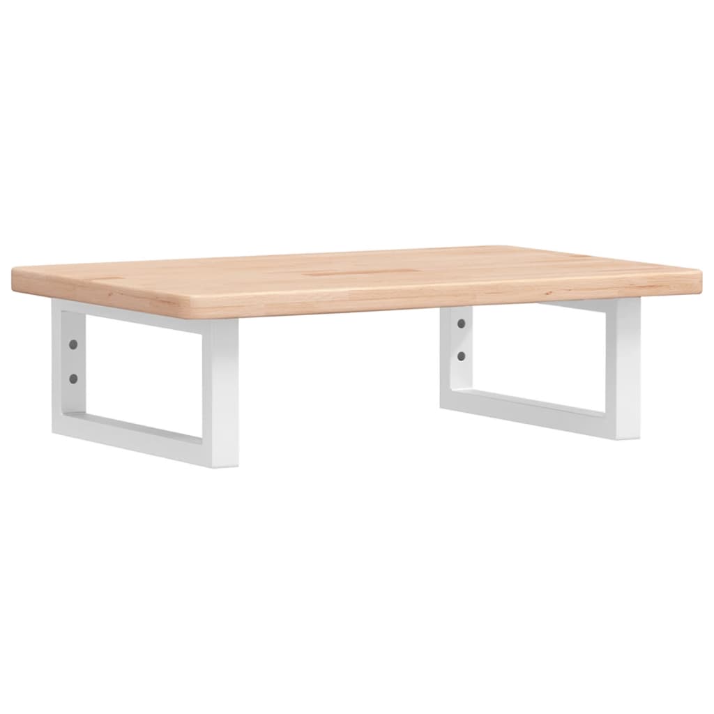 vidaXL Ράφι Νιπτήρα Τοίχου από Ατσάλι / Μασίφ Ξύλο Δρυός