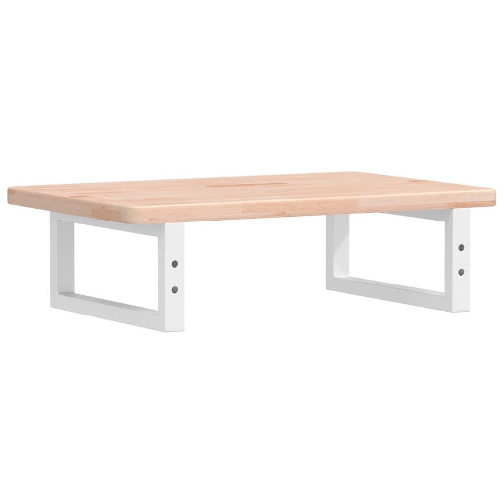 vidaXL Ράφι Νιπτήρα Τοίχου από Ατσάλι / Μασίφ Ξύλο Δρυός