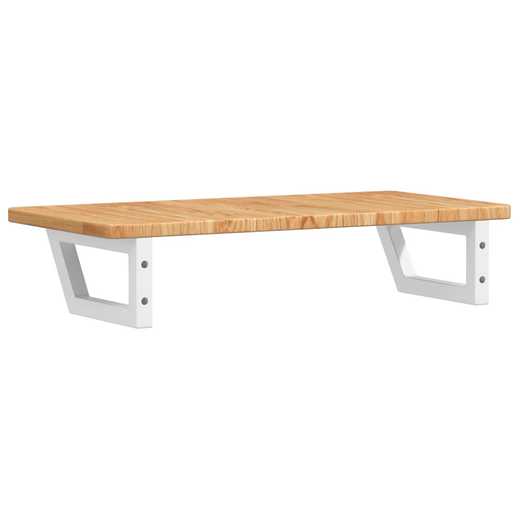 vidaXL Ράφι Νιπτήρα Τοίχου από Ατσάλι / Μασίφ Ξύλο Δρυός