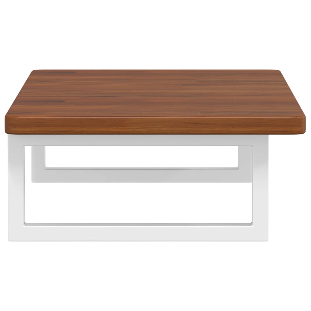 vidaXL Ράφι Νιπτήρα Τοίχου από Ατσάλι / Μασίφ Ξύλο Δρυός