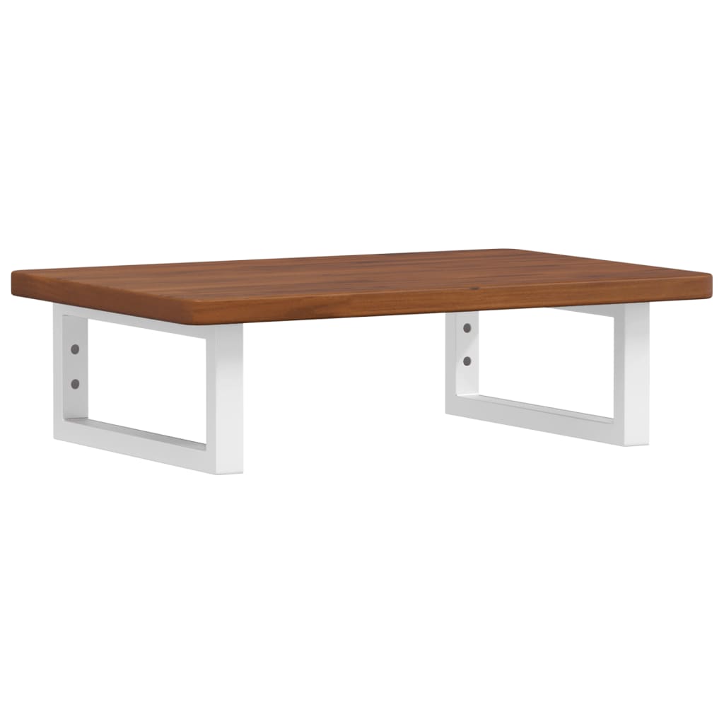 vidaXL Ράφι Νιπτήρα Τοίχου από Ατσάλι / Μασίφ Ξύλο Δρυός