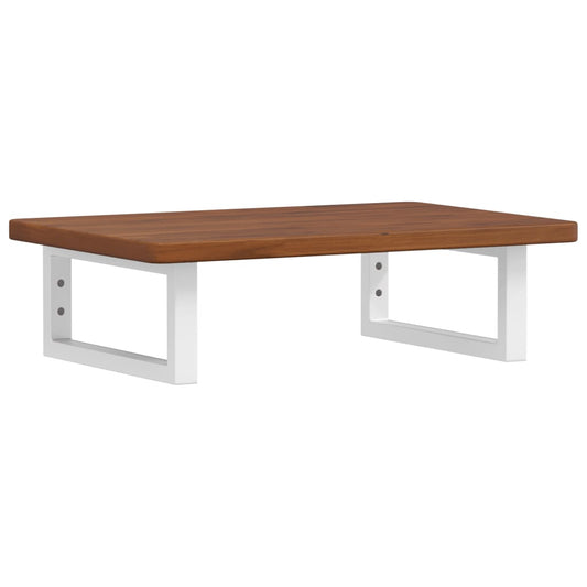 vidaXL Ράφι Νιπτήρα Τοίχου από Ατσάλι / Μασίφ Ξύλο Δρυός