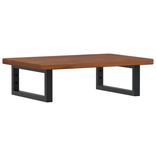 vidaXL Ράφι Νιπτήρα Τοίχου από Ατσάλι / Μασίφ Ξύλο Δρυός