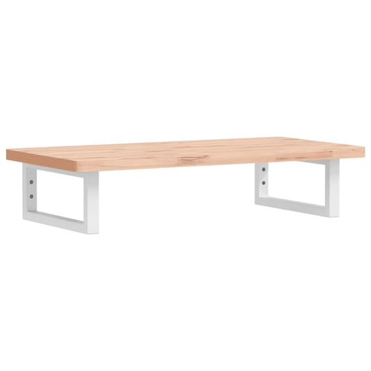 vidaXL Ράφι Νιπτήρα Τοίχου από Ατσάλι / Μασίφ Ξύλο Οξιάς