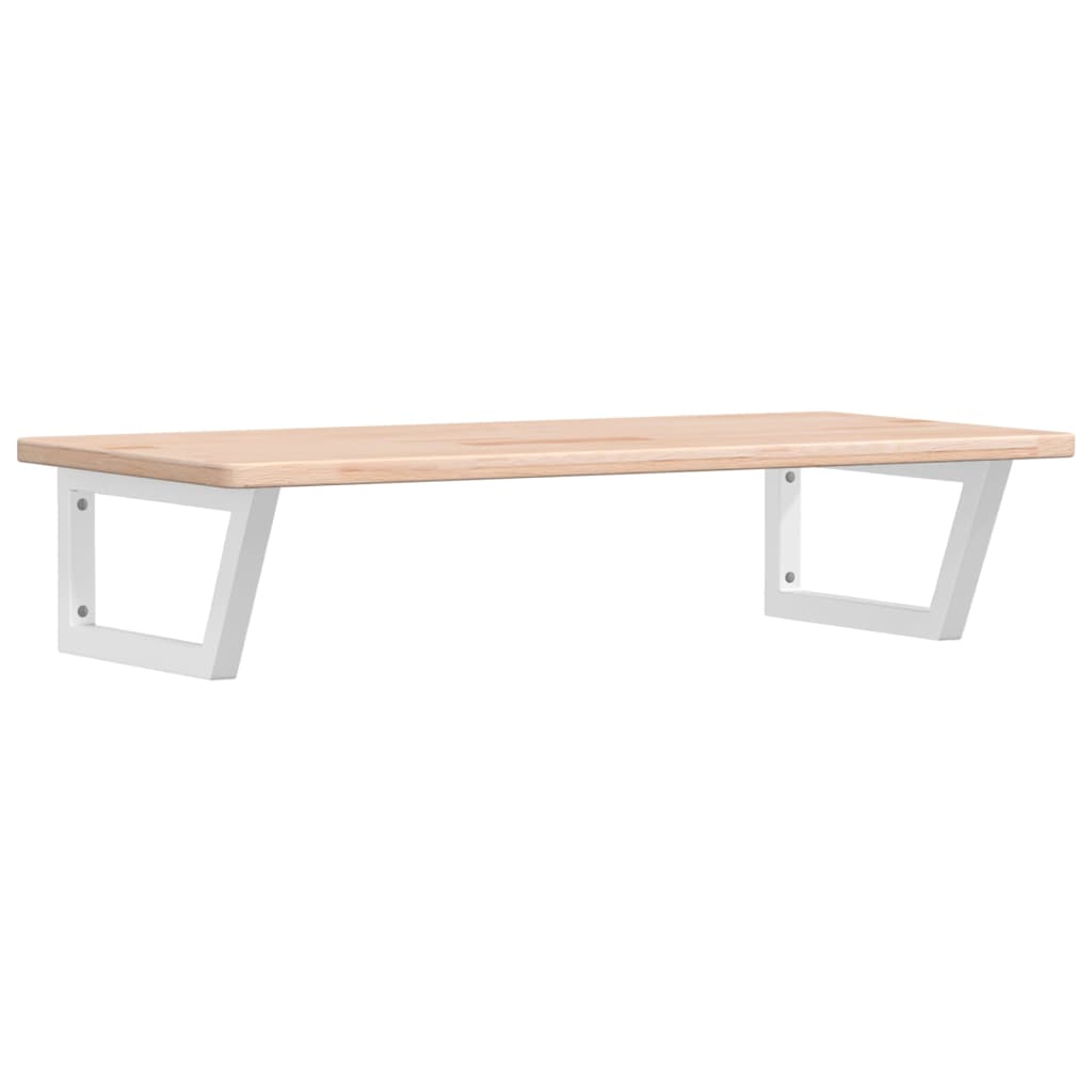 vidaXL Ράφι Νιπτήρα Τοίχου από Ατσάλι / Μασίφ Ξύλο Δρυός