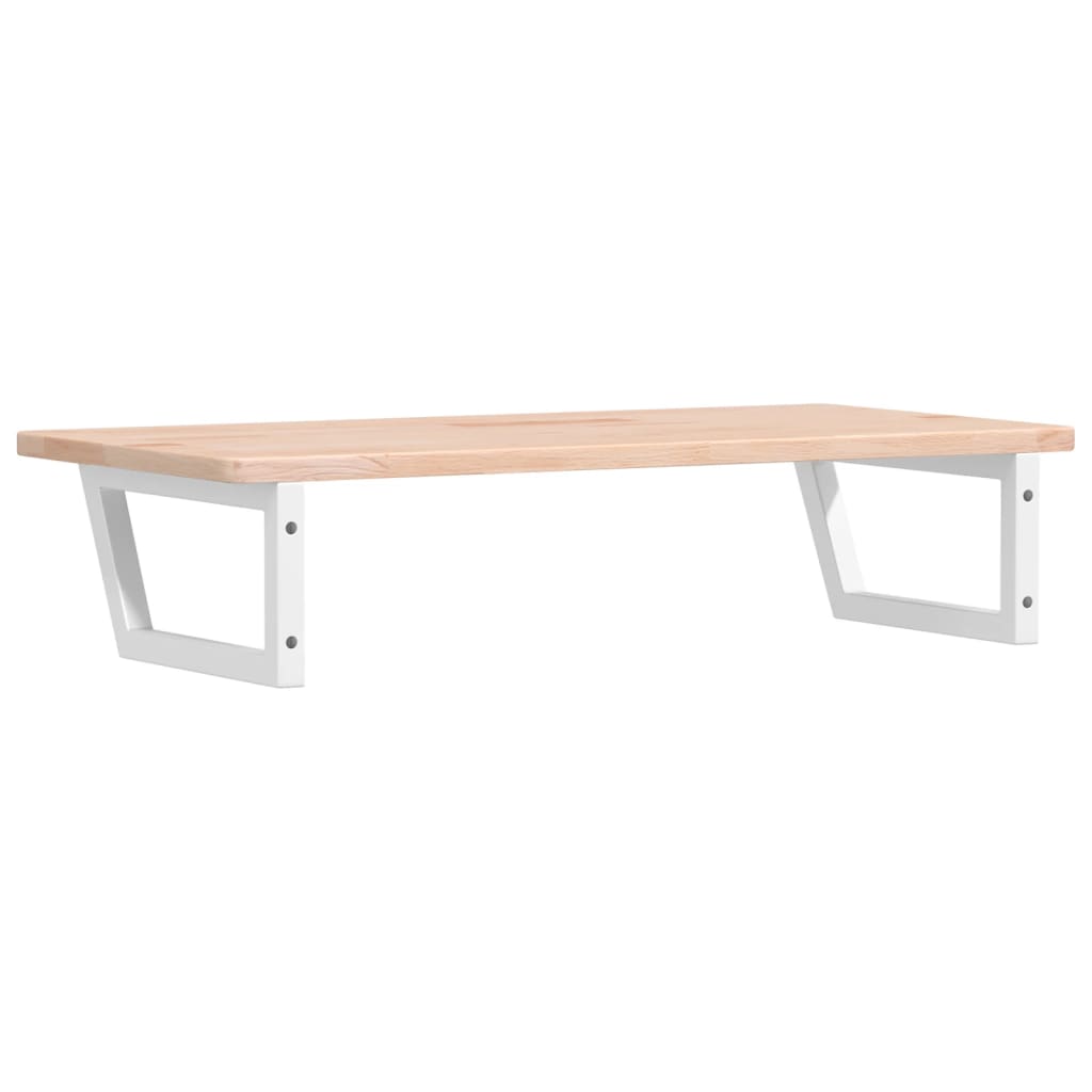 vidaXL Ράφι Νιπτήρα Τοίχου από Ατσάλι / Μασίφ Ξύλο Δρυός