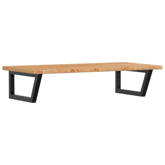 vidaXL Ράφι Νιπτήρα Τοίχου από Ατσάλι / Μασίφ Ξύλο Δρυός