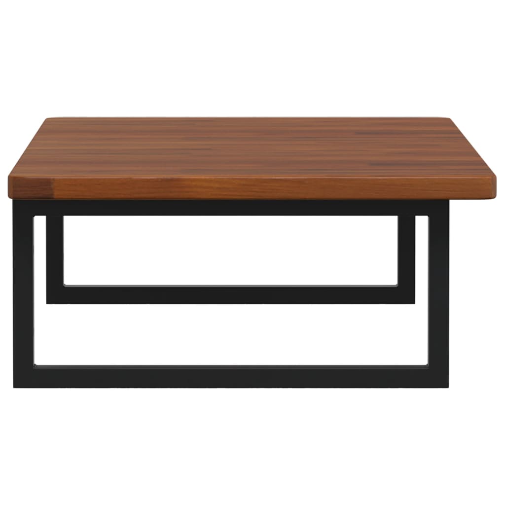 vidaXL Ράφι Νιπτήρα Τοίχου από Ατσάλι / Μασίφ Ξύλο Δρυός