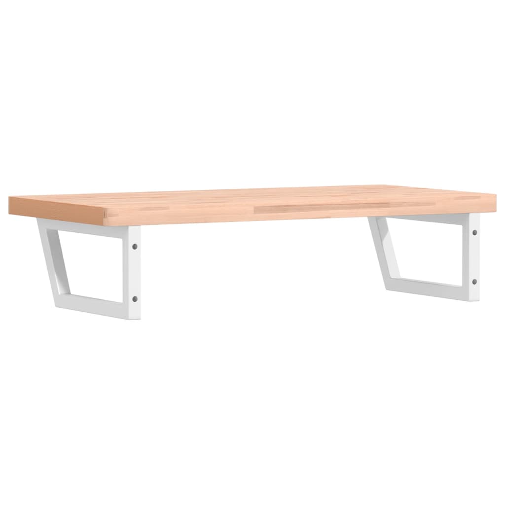 vidaXL Ράφι Νιπτήρα Τοίχου από Ατσάλι / Μασίφ Ξύλο Οξιάς