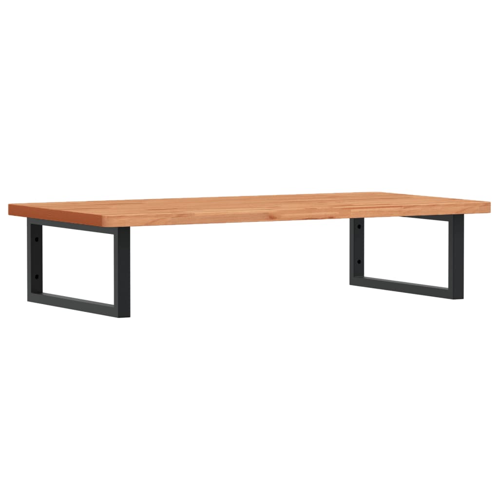 vidaXL Ράφι Νιπτήρα Τοίχου από Ατσάλι / Μασίφ Ξύλο Οξιάς