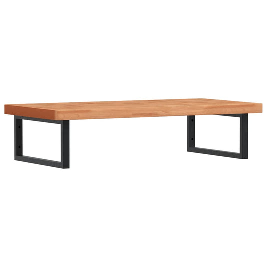 vidaXL Ράφι Νιπτήρα Τοίχου από Ατσάλι / Μασίφ Ξύλο Οξιάς