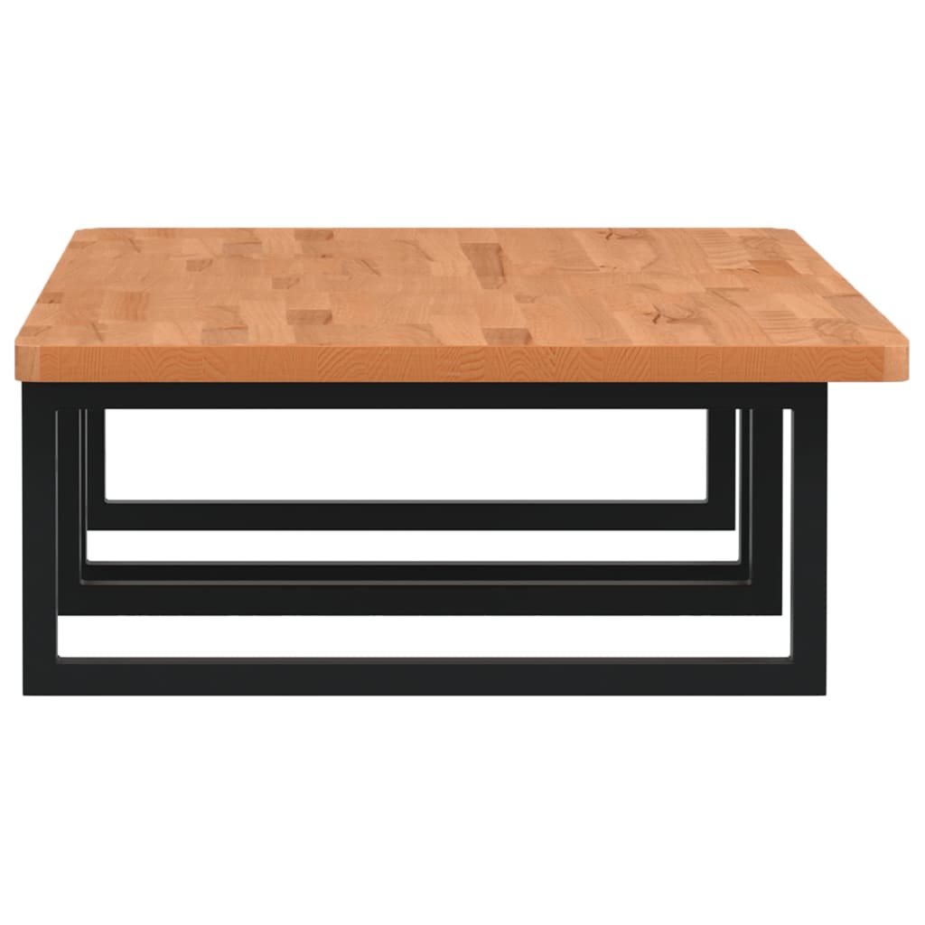 vidaXL Ράφι Νιπτήρα Τοίχου από Ατσάλι / Μασίφ Ξύλο Οξιάς