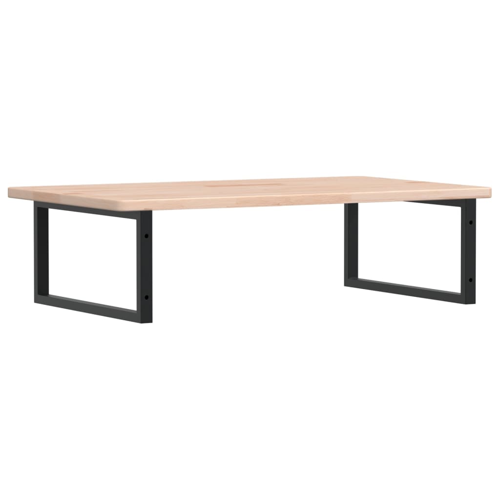 vidaXL Ράφι Νιπτήρα Τοίχου από Ατσάλι / Μασίφ Ξύλο Δρυός